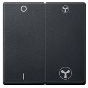 Клавиша 2-ая для механизма вентилятора(mtn3708-0000) System M Merten антрацит