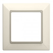 Рамка 1-ая для вертикальной и горизонтальной установки Jung ECO Profi Слоновая кость
