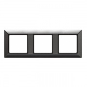 Рамка 3-ая для вертикальной и горизонтальной установки Jung ECO Profi Антрацит
