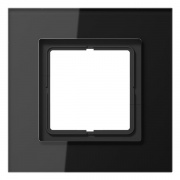 Рамка 1-ая Jung LS-Plus Стекло черное