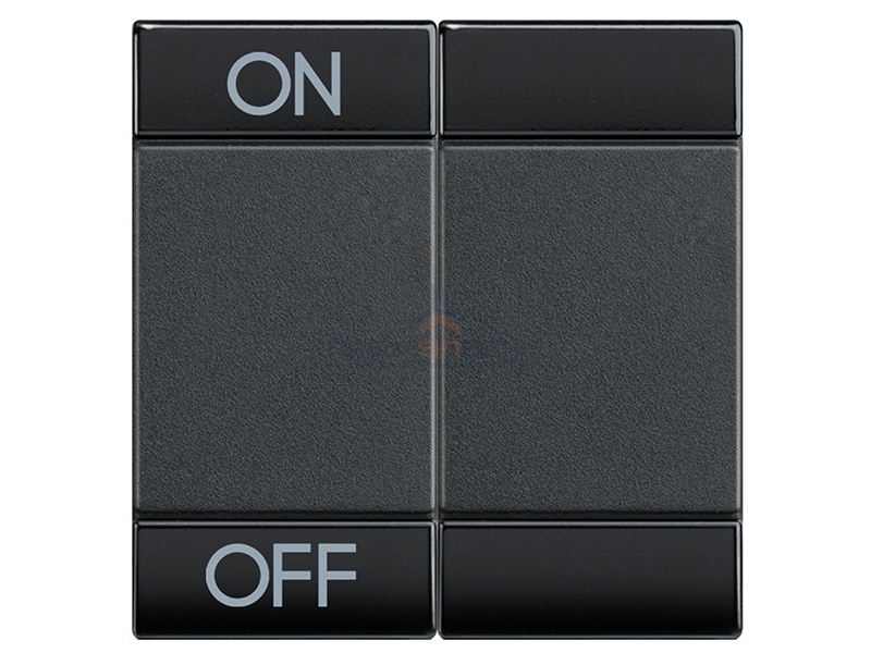 LL Клавиша ON OFF 2 модуля, цвет антрацит