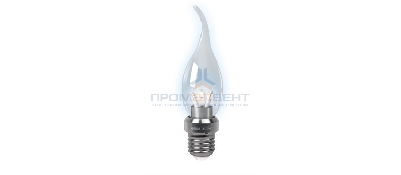 Лампа Gauss LED Candle Tailed Crystal clear 3W E27 2700K 1/10/100