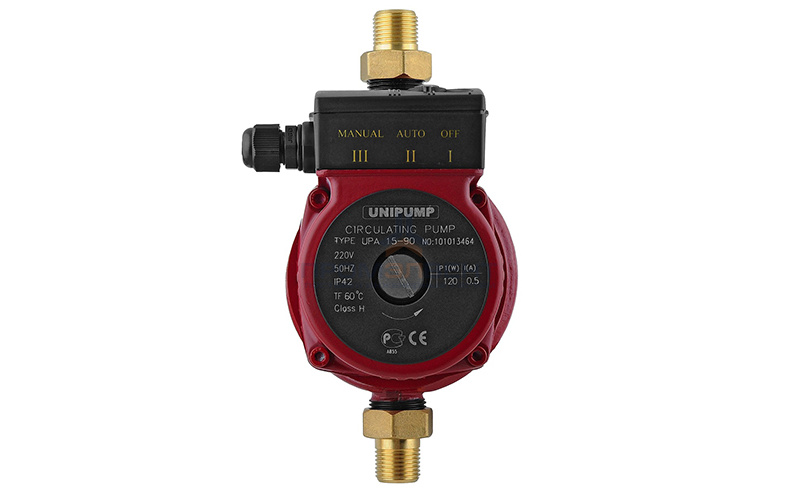 Насос циркуляционный UNIPUMP UPA 15-90 - 0,12 кВт (однофазный, PN6, Hmax 8 м, Qmax 26,6 л/мин)