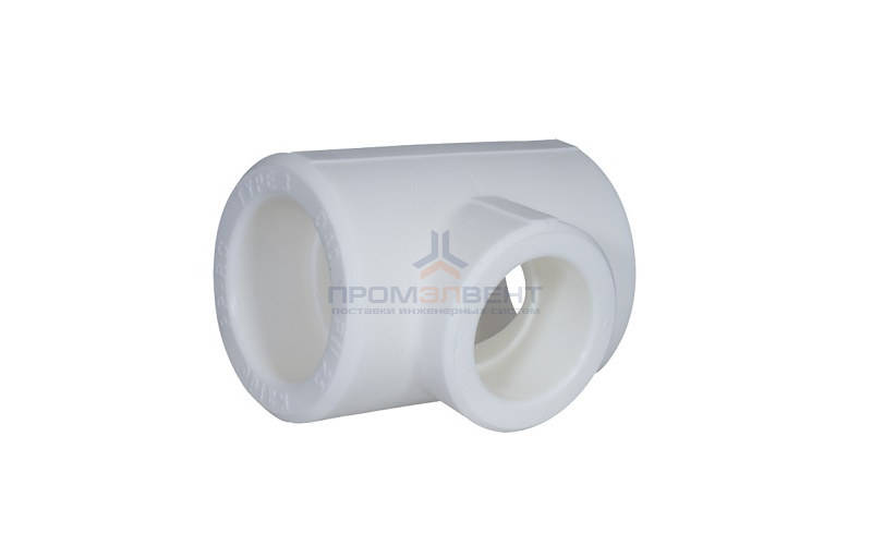 Тройник переходной KALDE - 20 x 25 x 20 (для полипропиленовых труб под пайку, цвет белый)