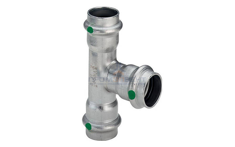 Тройник переходной Viega Sanpress Inox 2318 - 54 x 35 x 54 (нержавеющая сталь)