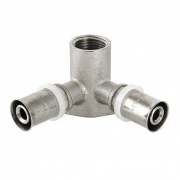 Водорозетка проходная VALTEC VTm.234 - 16 x 1/2" (прессовая, для металлопластиковых труб)