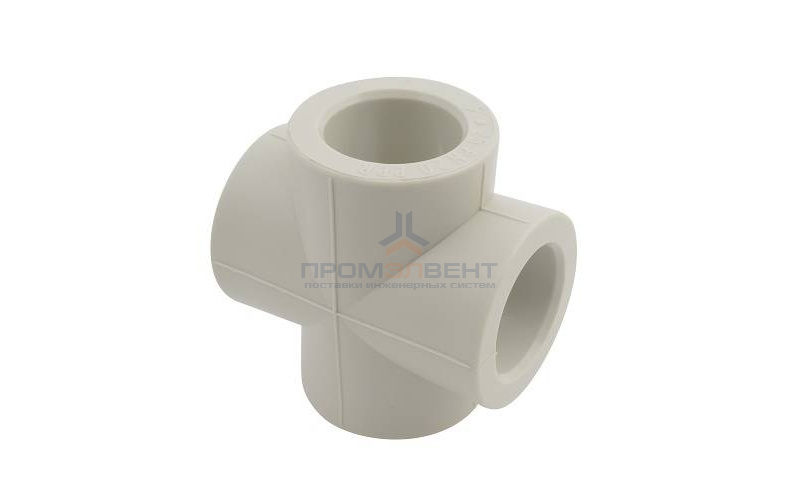 Крестовина FV-Plast - 25 (для полипропиленовых труб под пайку, цвет серый)