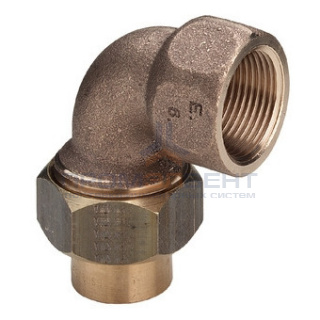 Отвод 90° разъемный Viega R4 94096G - 18 x 1/2" (пайка, для медных труб)