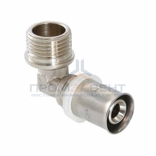 Переход на наружную резьбу угловой VALTEC VTm.253 - 20 x 3/4" (прессовой, для металлопласт. труб)