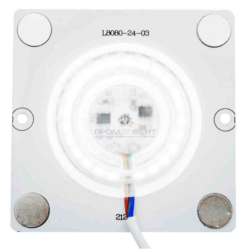 02-20 Плата светодиодная, 220В, 12Вт, IP20, smd2835, 80Лм/Вт, PF>0,9, 6500К, 80*80мм, прямоугольная с линзой, ХБ