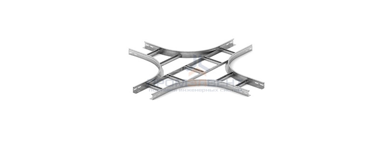 Крестообразный разветвитель для лестничного лотка НЛО 500х50х3000 OSTEC
