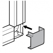 Плоский угол 15x10мм Legrand METRA