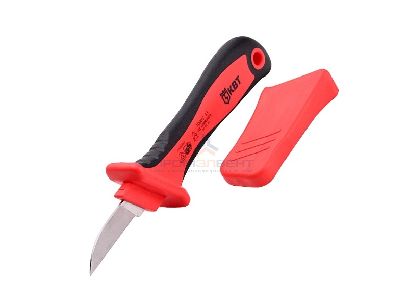 Нож монтерский изолированный до 1000В прямое лезвие НМИ-02 КВТ