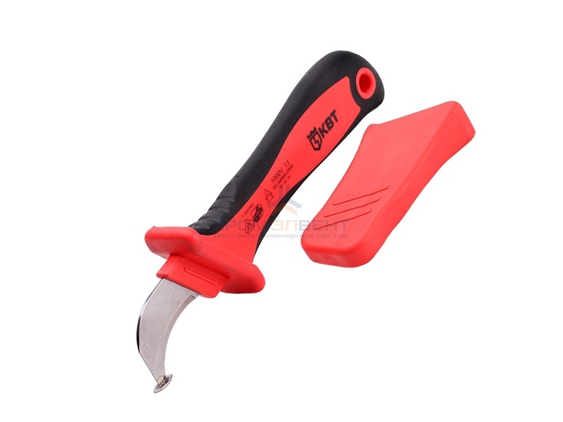 Нож монтерский изолированный до 1000В изогнутое лезвие с 