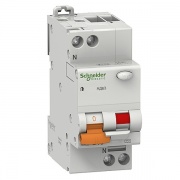 Дифференциальный автомат Schneider Electric АД63 1п+н 25А 30мА 4,5кА С